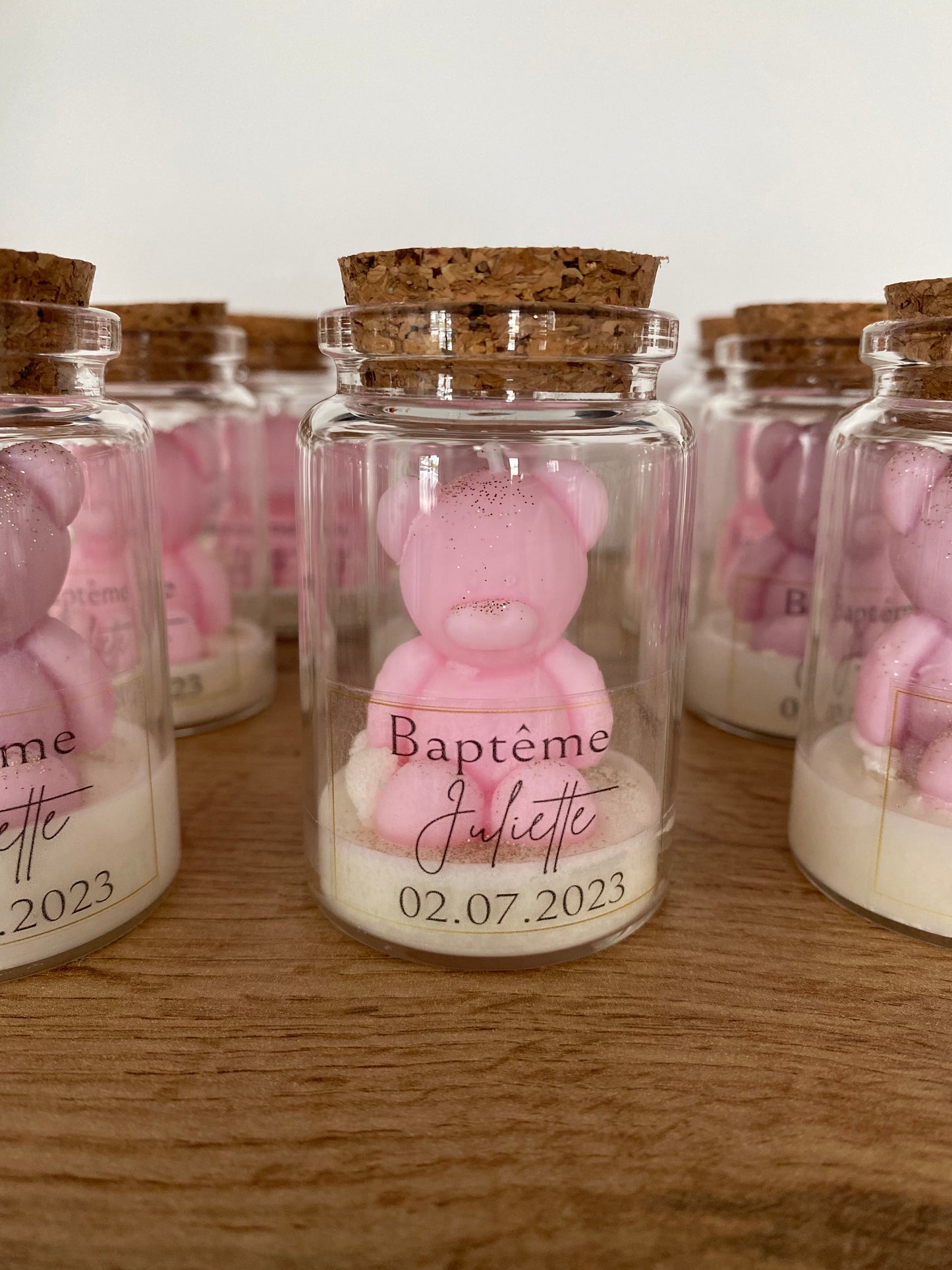 Bougies évènements personnalisées - 1 ourson